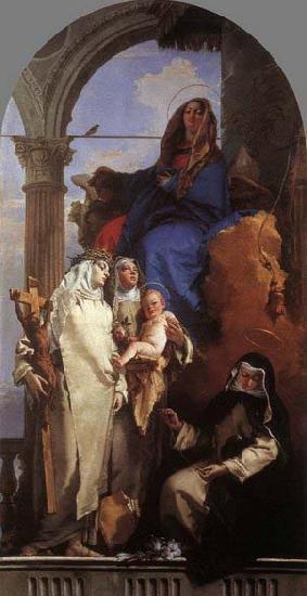 Giovanni Battista Tiepolo The Virgin Appearing to Dominican Saints Germany oil painting art